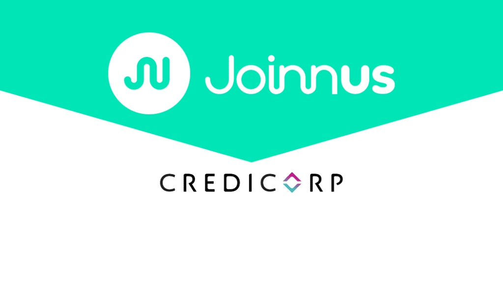 Logos de Joinnus y Credicorp